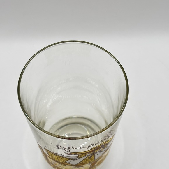 Vintage Holly Hobbie Glass Life's A Picnic Enjoy It American Greetings 1969 - Picture 6 of 8